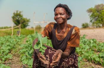 Sifuniso Imbuwa, local farmer, Barotse floodplain, Zambia. Photo by Clayton Smith.