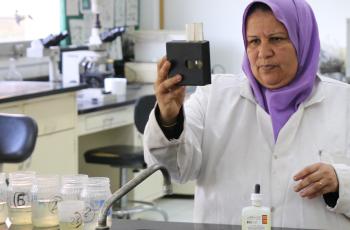 Water quality test, Egypt. Photo by Kate Bevitt.