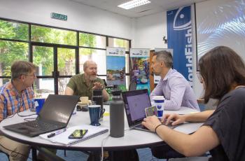 AquaData Agile Planning Workshop. 14 - 18 November 2022, WorldFish HQ. Photo by Sam, WorldFish.