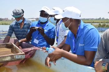 The first aquaculture development training course conducted at FAIH (WorldFish Egypt) in collaboration with the Norwegian Veterinary Institute (NVI). Photo by WorldFish.