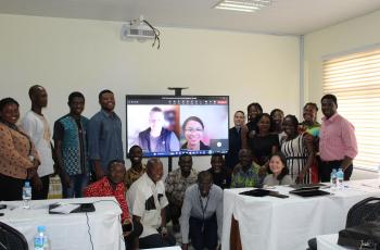 Virtual training workshop on the Fish Epidemiology and Health Economics tool. Photo by WorldFish.