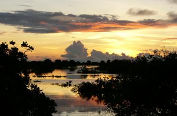 Scenery in Prek Toal on the Tonle Sap Lake, Cambodia. Photo by Eric Baran, WorldFish.