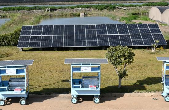 The portable solar-powered coolers designed for benefiting women fish retailers participating in Center for Renewable Energy in Aquaculture (CeREA) Project. 
