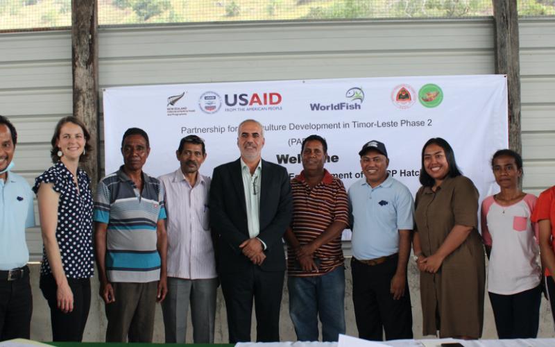 jpg   At the consultation meeting on 8 July 2022 to establish the third Public-Private-Partnership hatchery for genetically improved farmed tilapia in Hera, Timor-Leste.
