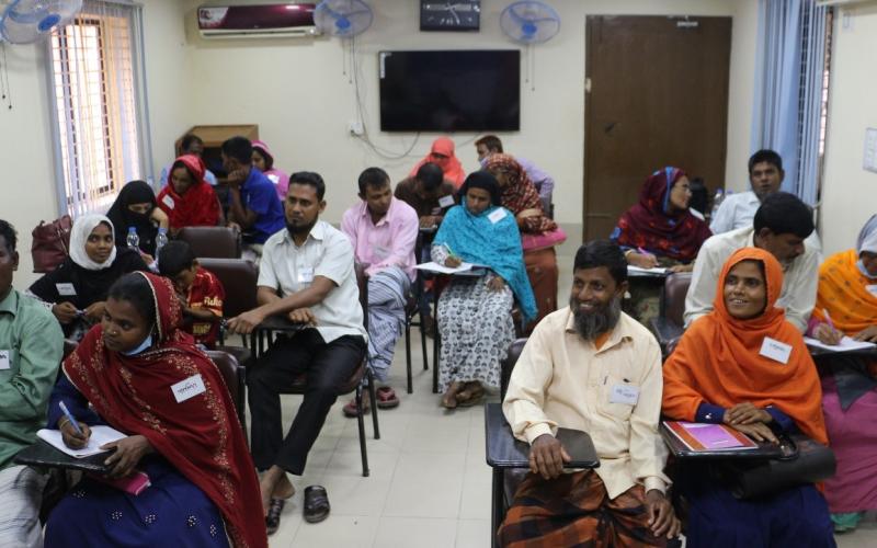 Couples attending a business development training session. Photo by Maherin Ahmed.