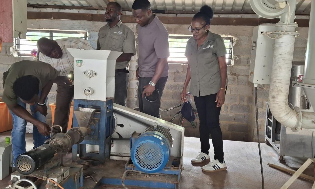 A visit to Kriskon Farms SME feed mill in Lusaka Province, Zambia