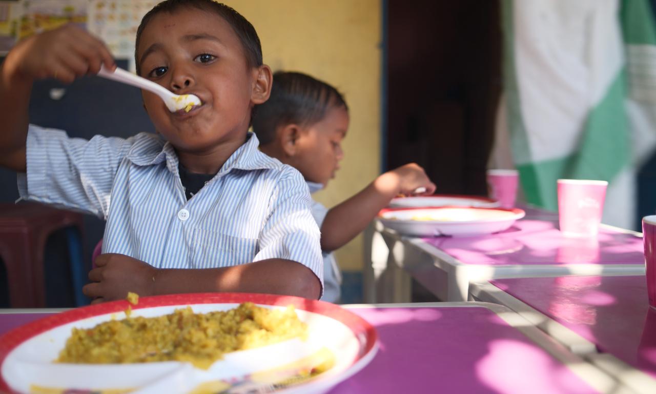 Fish in school meals program india 