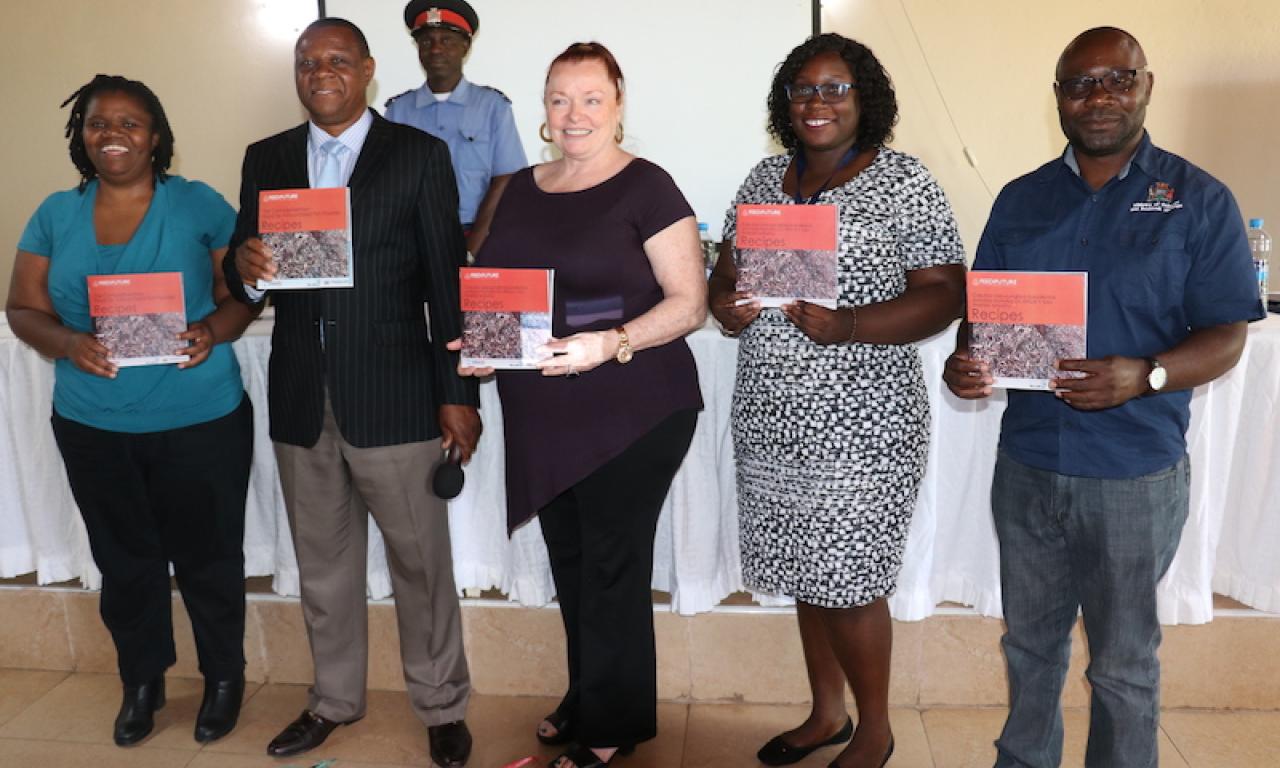 The launch of the Complementary Food for Africa+ Fish recipe booklet in June 2023. Photo: Agness Chileya