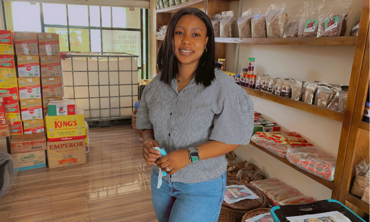 Kechicha’s Imoran Farm opened a retail store selling dried catfish and other value-added foods to retailers and consumers during the COVID-19 pandemic. Photo by Tatios Kechicha / Imoran Farms