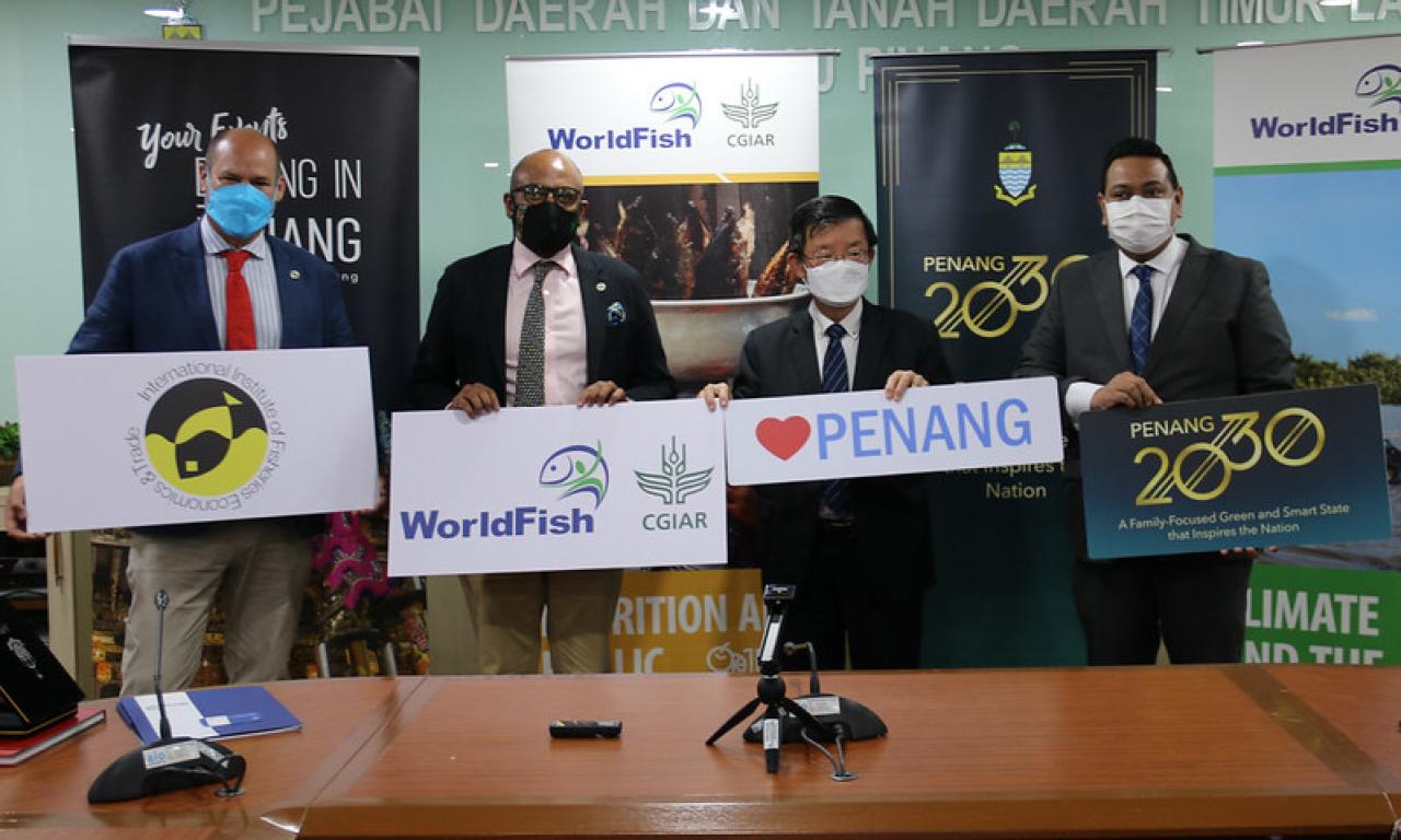 Penang Chief Minister applauds WorldFish on successful IIFET 2024 bid. Photo by Sean Lee Kuan Shern