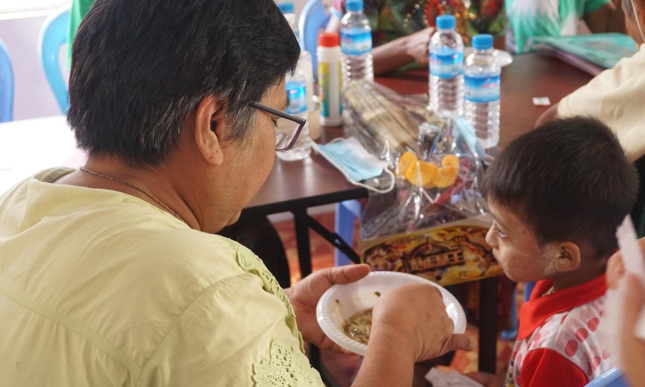 WorldFish enhanced the nutrient composition of local food products consumed by young children and women of reproductive age with dried fish powder. Photo: Quennie Vi Rizaldo