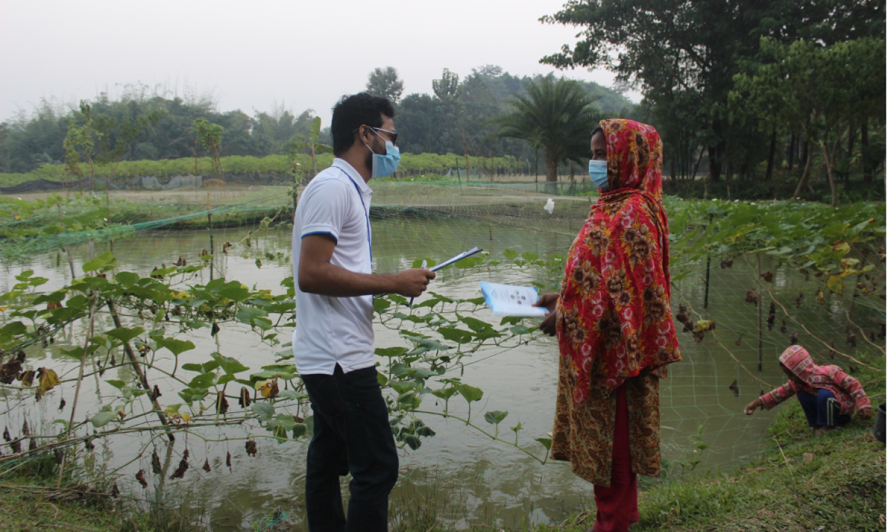 Saifuddin Rana provides advice and consulting services to aquatic food producers through FishBooth, both physically and virtually