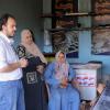 A discussion among women fish retailers, traders, and sellers with Triple M's group technical engineer, following awareness sessions on renewable energy solutions in aquaculture. Photo by: WorldFish – Egypt
