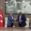 Director General of WorldFish, Dr. Essam Yassin Mohammed and Dr. Mustafa Altuğ Atalay, Director General of TAGEM signed MOU. Photo Sean Lee/WorldFish. 